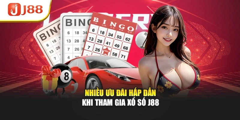 Nhiều ưu đãi hấp dẫn khi tham gia xổ số J88