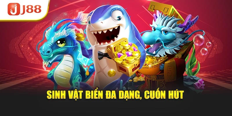 Sinh vật biển đa dạng, cuốn hút